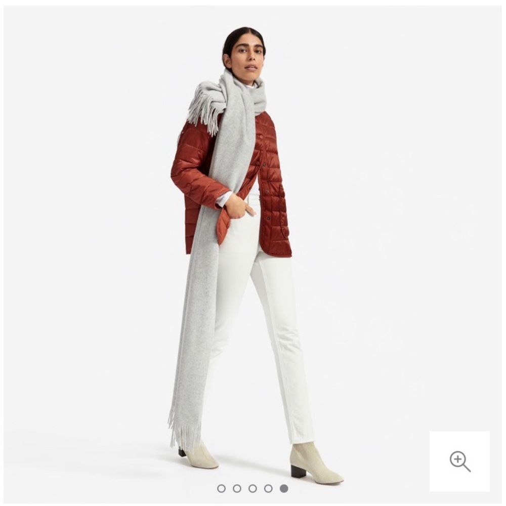 Everlane wool cashmere blanket scarf heather gray - Picture 2 of 4